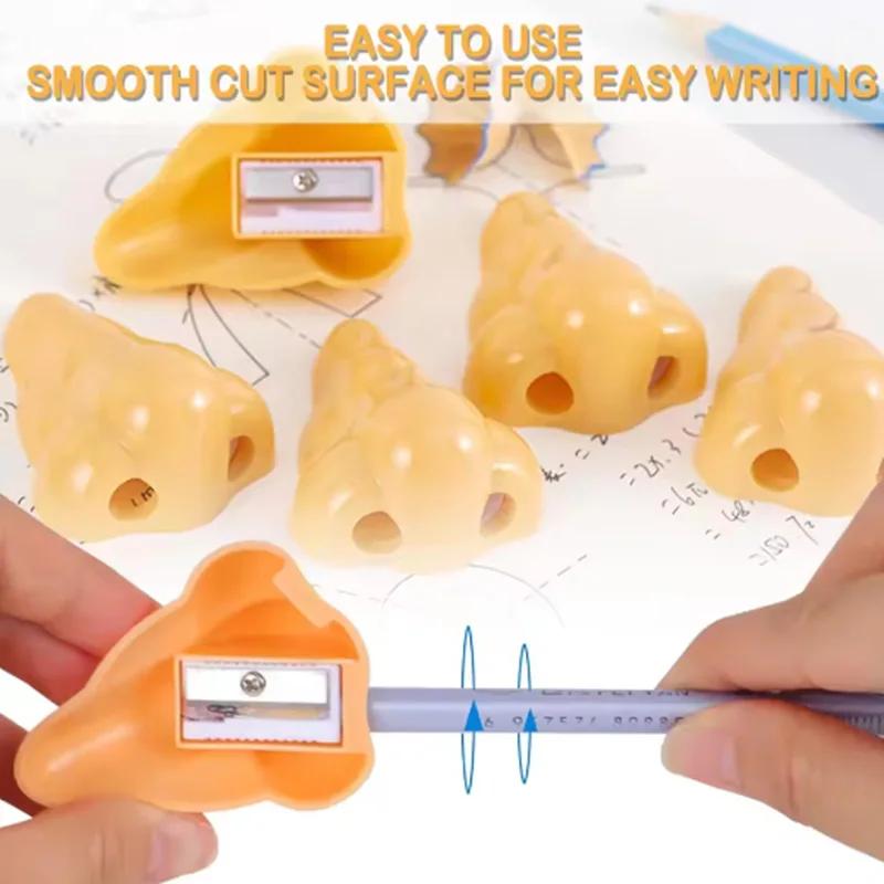 1/3 шт.-Ручные точилки для карандашей в виде носа, точилка с двойным отверстием, новинка, школьные принадлежности для детей, учеников, подарки для класса