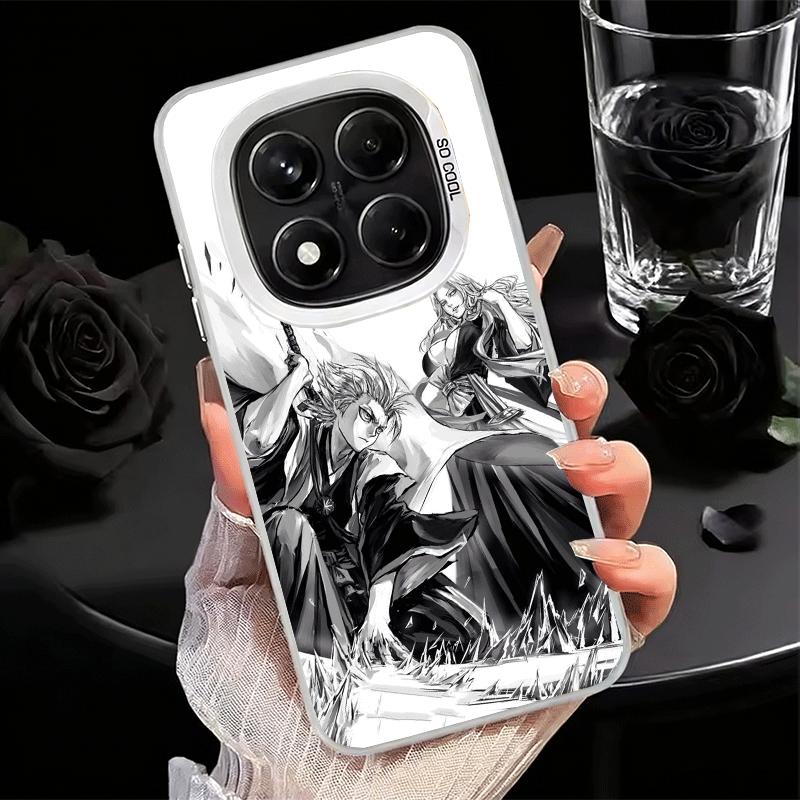 Bleach Hitsugaya Toushirou Soft Phone Case for Xiaomi Redmi Note 13 14 15 Pro Plus 12S 12 11S 11 11T 10S 10 Shockproof Cover Bac