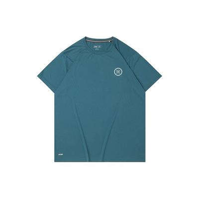 Футболка мужская с коротким рукавом и круглым вырезом Li Ning Wade Series Ice Silk Quick-Dry, цвет стрекоза-зеленый ATSQ231-6
