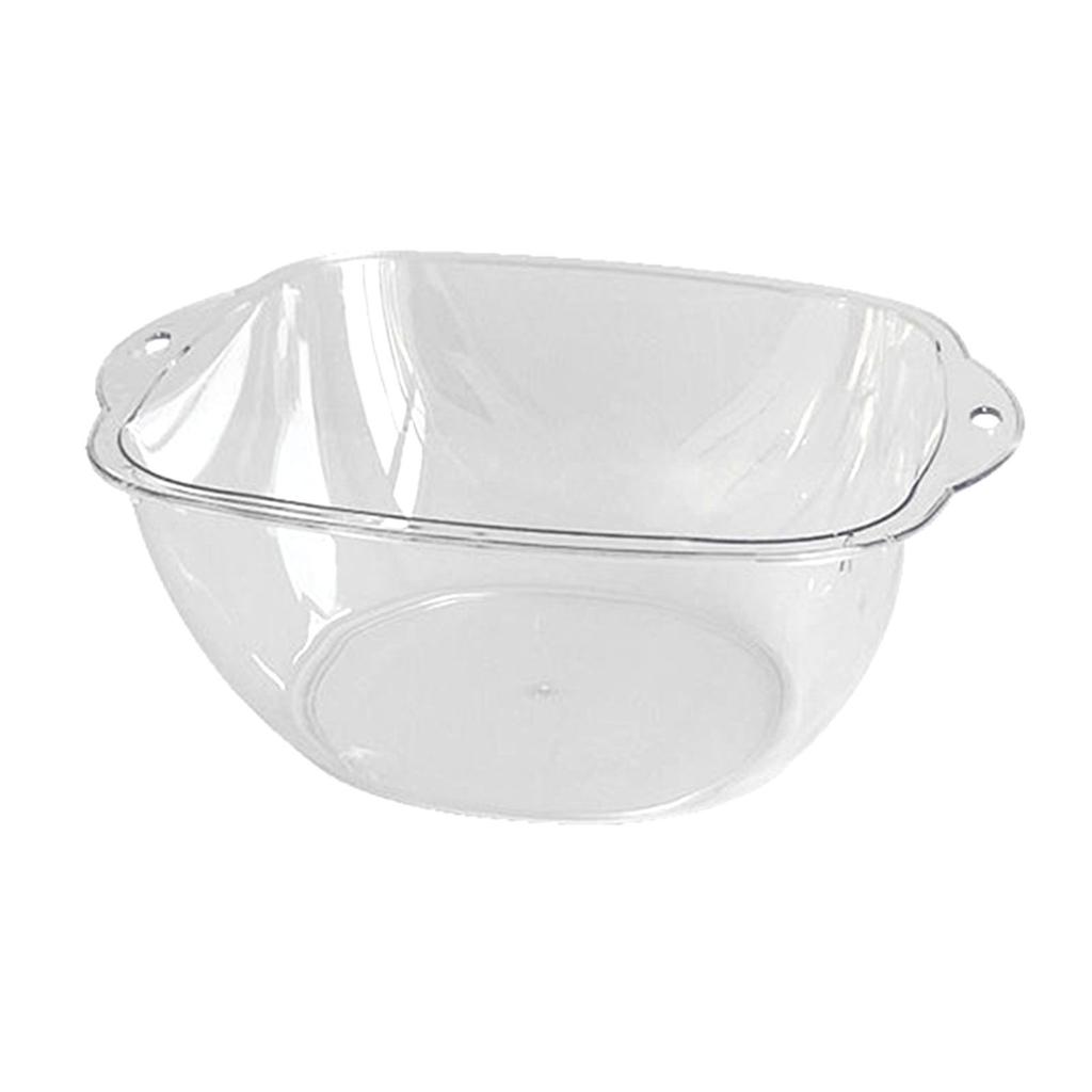Wash Basin Stylish Transparent Sturdy PET Multipurpose Face Washing Basin for Home M