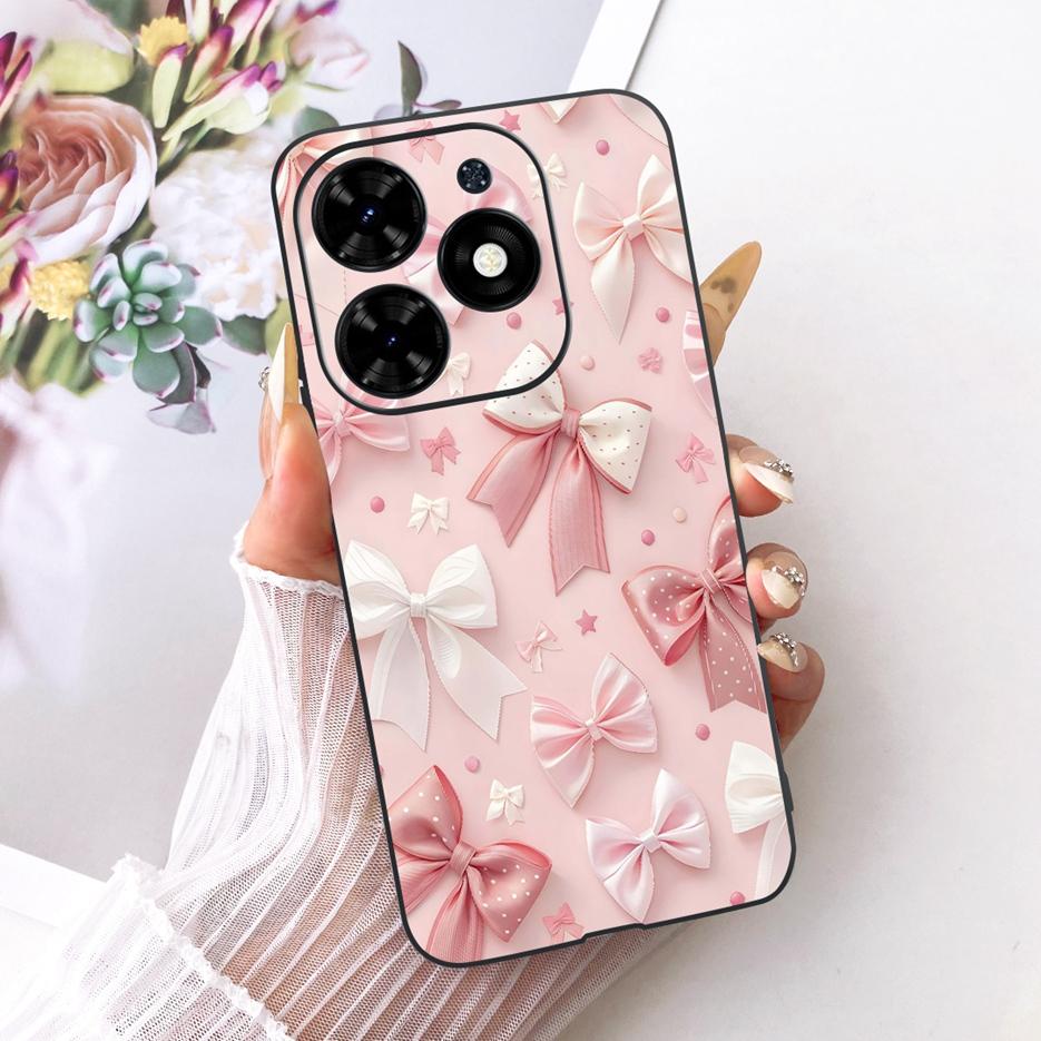 For Tecno Spark Go 2024 Case BG6 Beautiful Butterfly Tree Painted Cover Soft TPU Phone Case For Tecno Spark Go 2024 Fundas Coque