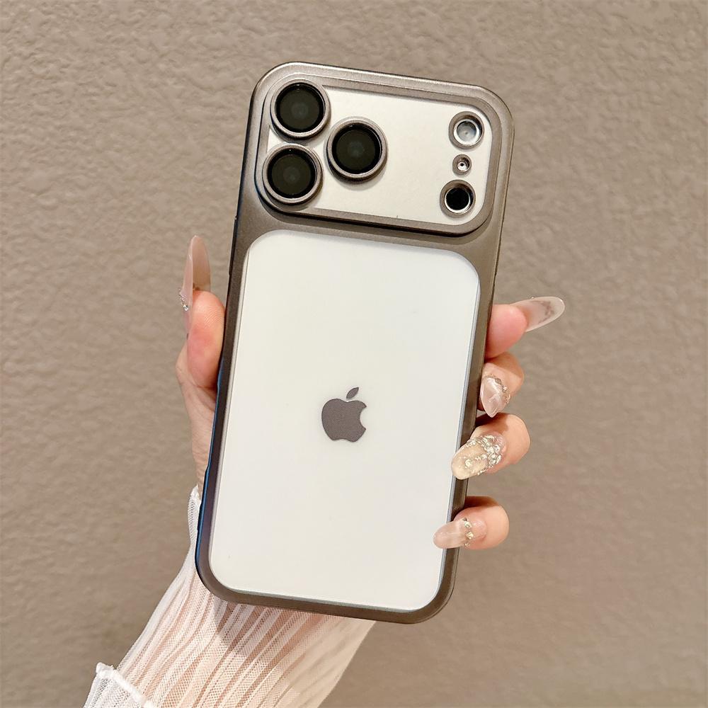 Роскошный Матовый Электроокрашенный Чехол Для Телефона Для iPhone 17 Pro Air 11 12 13 14 15 Plus 16 TPU Мягкий Полупрозрачный Меняющий Цвет 17 Pro Max Чехол