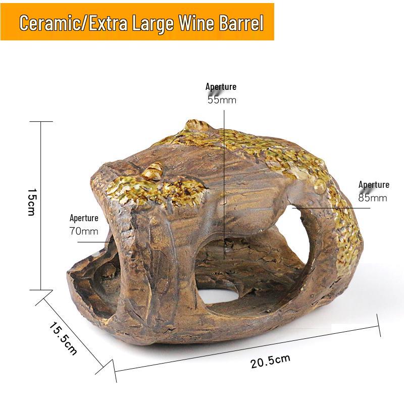 Ceramic Fish Tank Decoration: Shrimp Hiding, Cichlid Breeding, Spawning Nest.