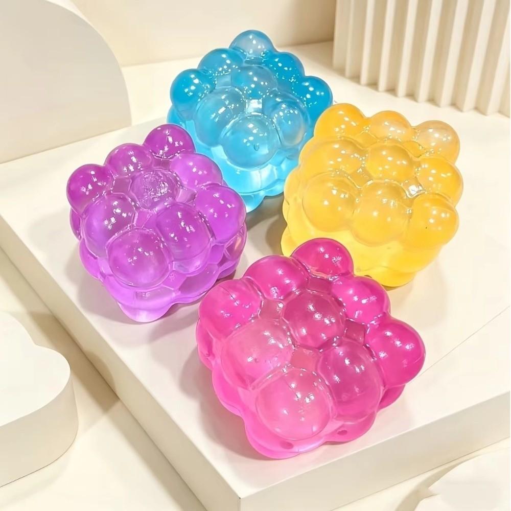 Jelly Glossy Cube Squishy Toys Slow Rebound Cube Squeeze Toy Cube Fidget Toy Adult Kids