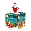 Christmas Box Gift With Blue Gradient Design For Party Decor And Giving Gift