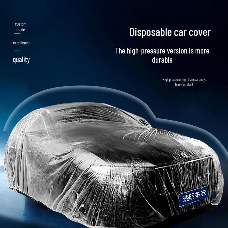 Universal Waterproof Dustproof Disposable PE Car Cover
