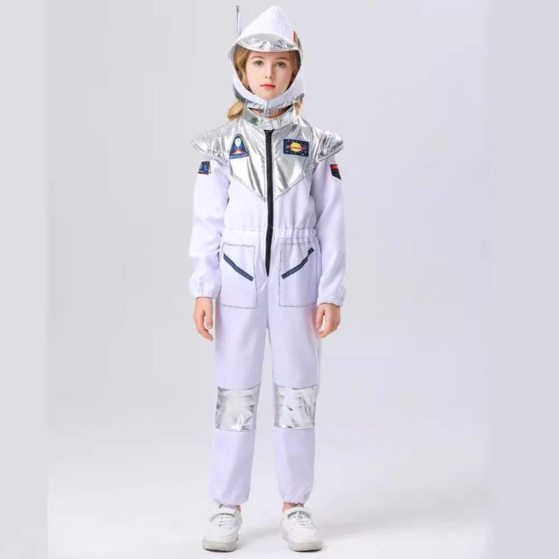 Wandering Earth Children Astronaut White Onesie Space Suit Suit Festival Party Stage Costume