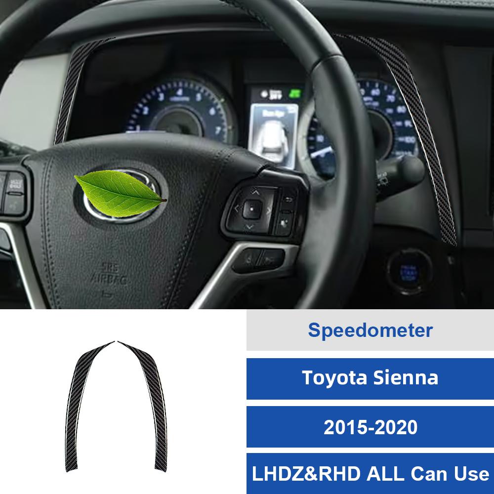 For Toyota Sienna 2015-2016-2017-2018-2020 Carbon Fiber Car Speedometer panel Sticker Trim Film Accessories