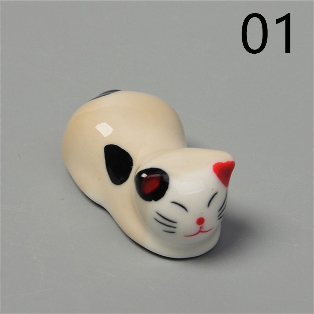 Storage Spoon Fork Rest Luck Japan Cutlery Stand Lucky Cat Japanese Chopsticks Holder Ceramic