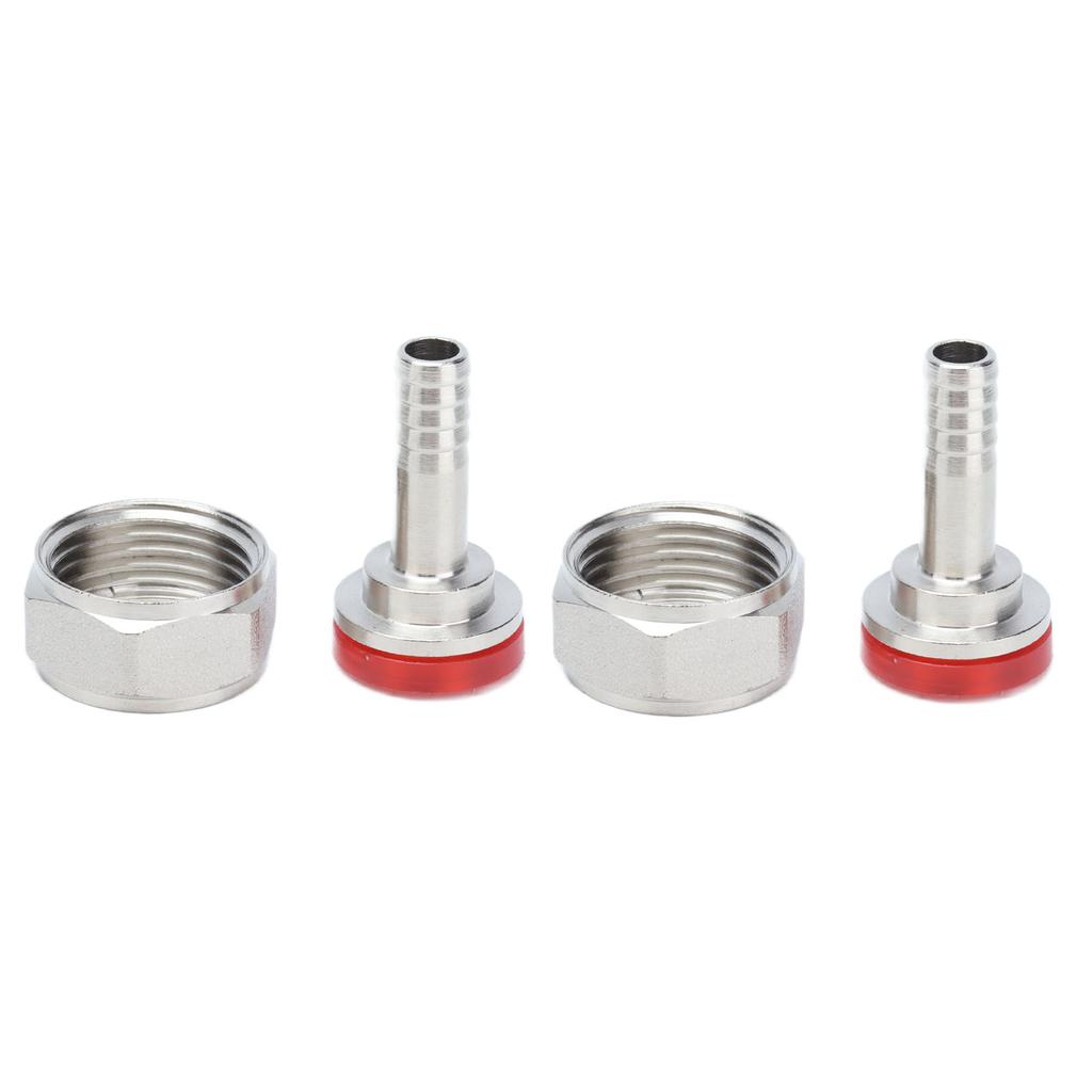 2PCS American Type Keg Coupler Stainless Steel Beer Barrel Connector for 5 16in ID Beer Hose