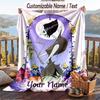 Custom Text Flannel Throw Blanket, Lightweight Cozy Bed Sofa BlanketCoraline Other Mother