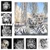 5D DIY алмазная живопись животное Белый Тигр Алмазная вышивка комплект для вышивки крестом стразы ремесла украшение дома мозаичная картина