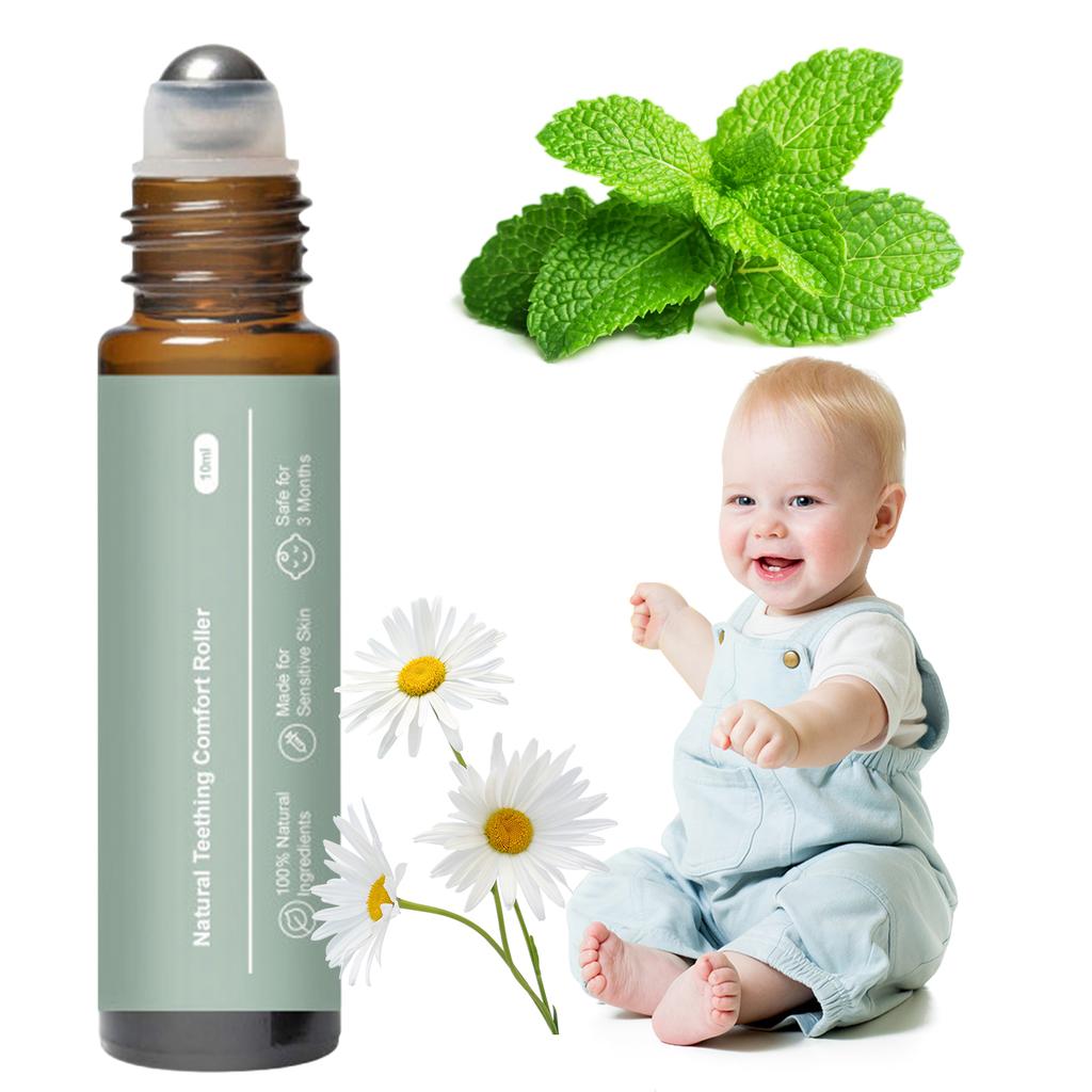 Teething Roller, Teething, Natural Pain Relief Roller, Teething Roller Natural, Baby Teething Oil Roller 10ml