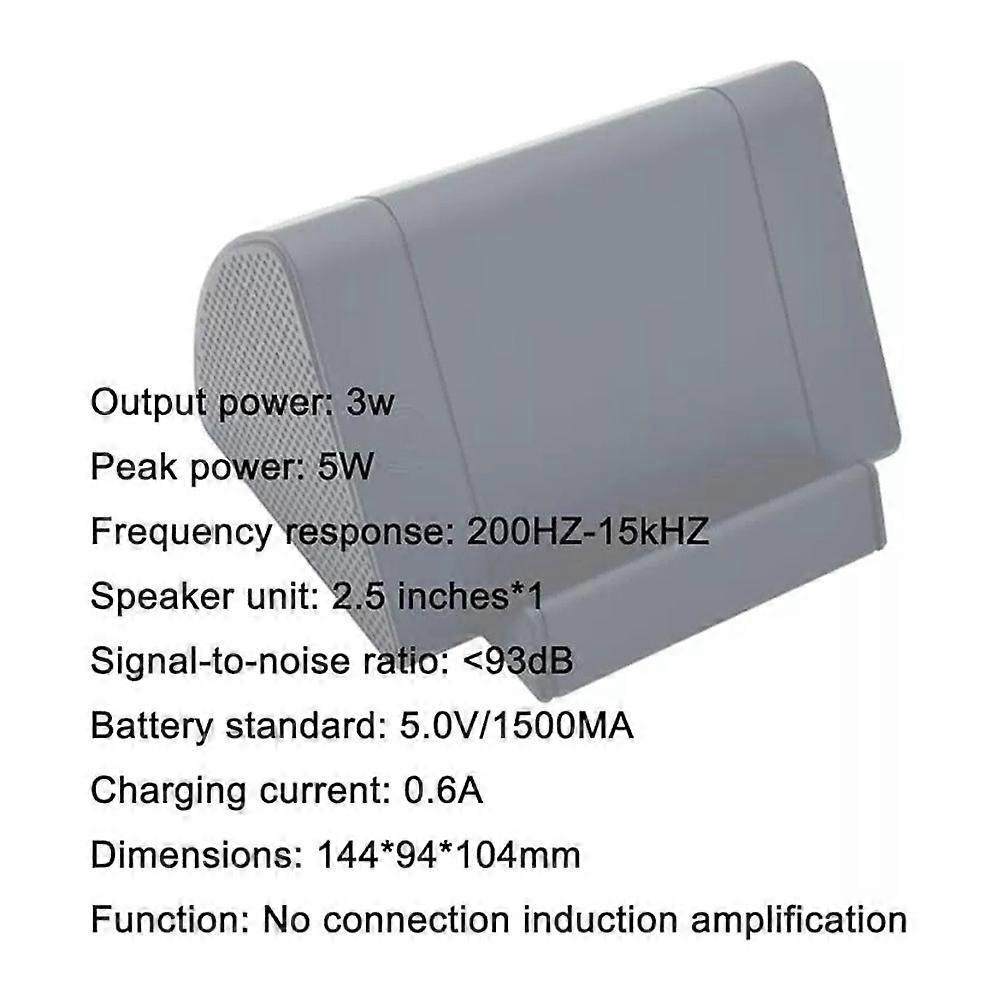 Wireless Induction Wire-Free Speaker,Rechargeable Portable Holder Speaker