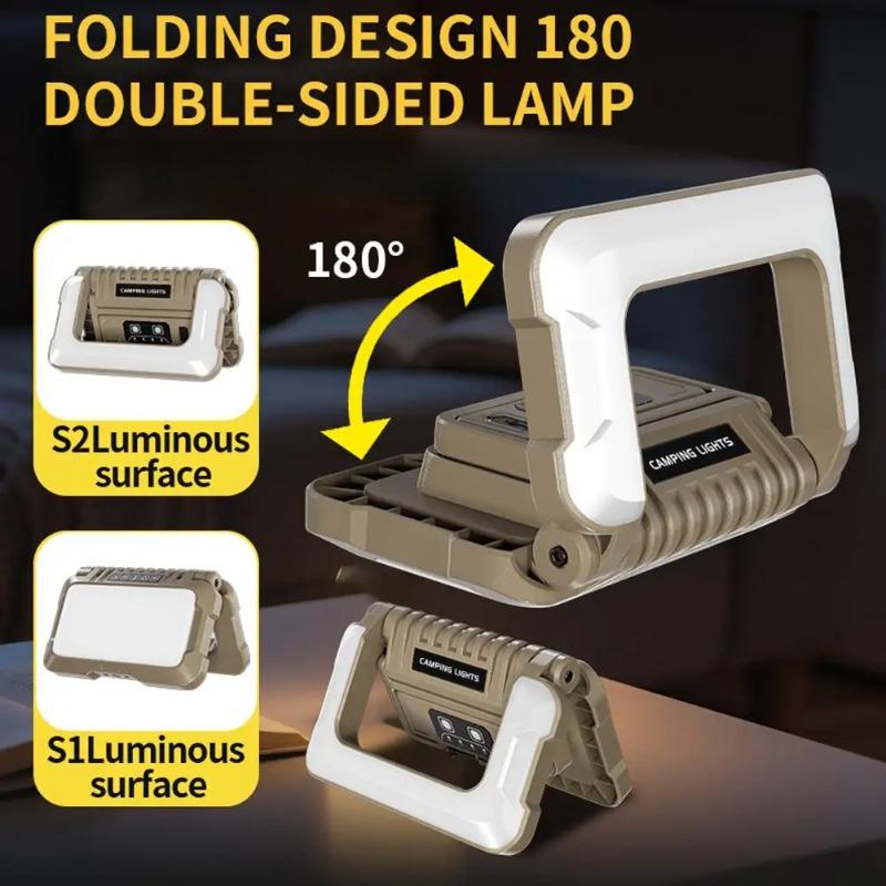 Portable Hanging Lanterns For Camping Ultra-Bright Illumination Emergency Tent Light With Rechargeable Long Battery Life Z4E1