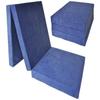Matelas Pliable - Bleu Marine - 195x80x15 Cm - Anti-allergique - Confort Doux - 1 Place
