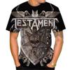 Летняя новая мода американская хэви-метал группа Testament мужская 3D-печатная футболка унисекс хип-хоп повседневная футболка Cools Rock Street