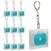 DIY CD Keychain Kit Perfect for Fan Original Easy Compact (10-piece Set) - Activities, Goods, Customizable, Assembly, Transparent,