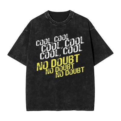 Vintage Brooklyn TShirt for Unisex Women Round Neck Washed T Shirt Cool No Doubt Short Sleeve Tees Birthday Gift Tops