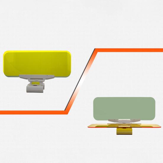 Автомобильный козырек ночного видения 2 в 1, антибликовый солнцезащитный козырек для дневного и ночного вождения, антиослепляющий козырек от УФ-излучения для защиты глаз