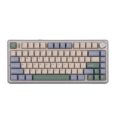Игровая клавиатура EPOMAKER x Aula F75, прокладка, механическая клавиатура с 5-слойными накладками, ручками, беспроводная, с возможностью горячей замены, RGB, технический сертификат соответствия