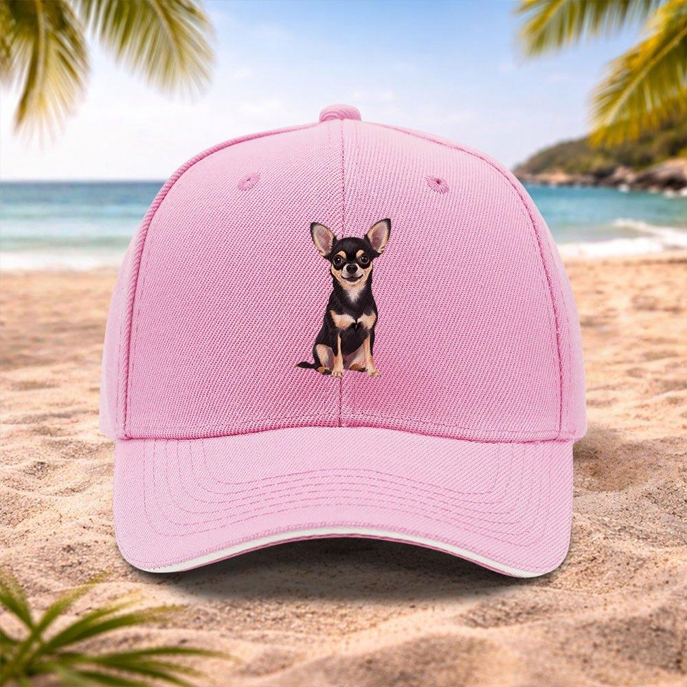 Chihuahua Dog Baseball Cap for Unisex Women Lightweight Adjustable Machine Washable Hat for Running Fitness Outdoor Sports