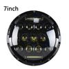1Pcs/75W 7 Inch Led Round Headlight Far/Low Beam With 13 Lamp Beads For Motorcycle Jeep Wrangler Pickup Truck
