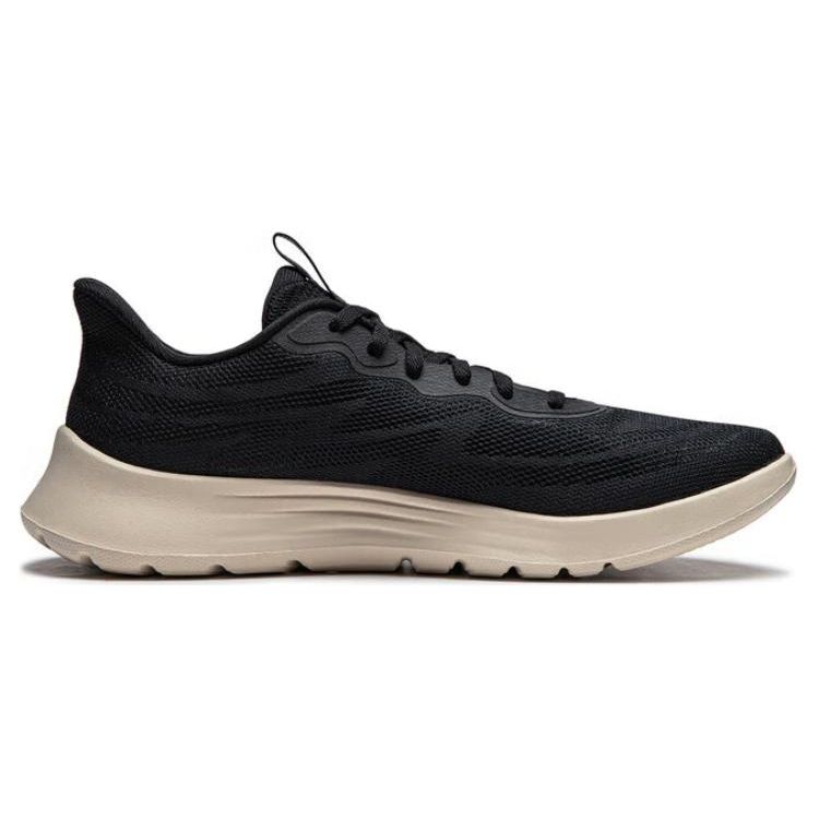 Li-Ning Легкие мягкие кроссовки Rebound Casual для бега, мужские кроссовки, черные ARSU021-1