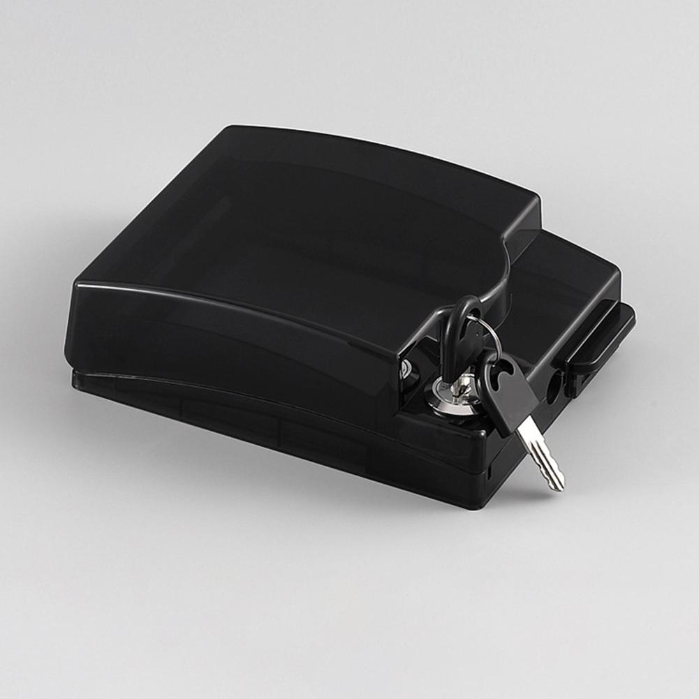 Lockable Socket Box with Waterproof Cover and Key Protective Electrical Outlet Enclosure for Home and Commercial Use