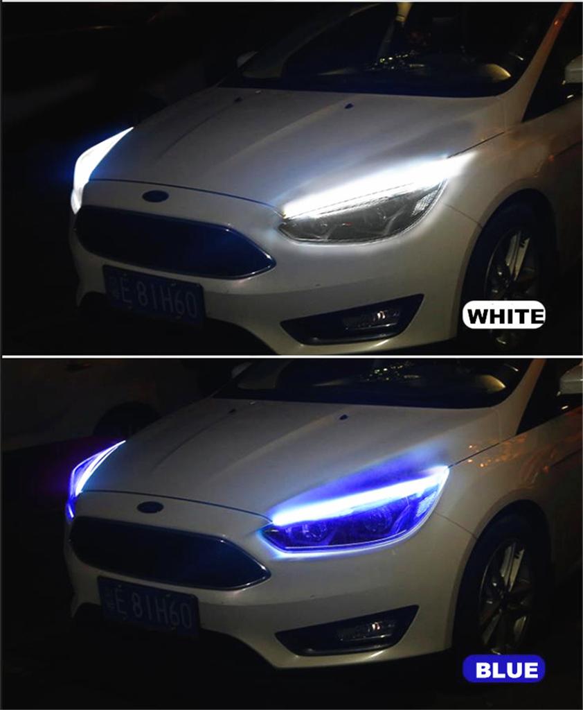 60CM RGB Sequential LED DRL Strip Bluetooth APP Control
