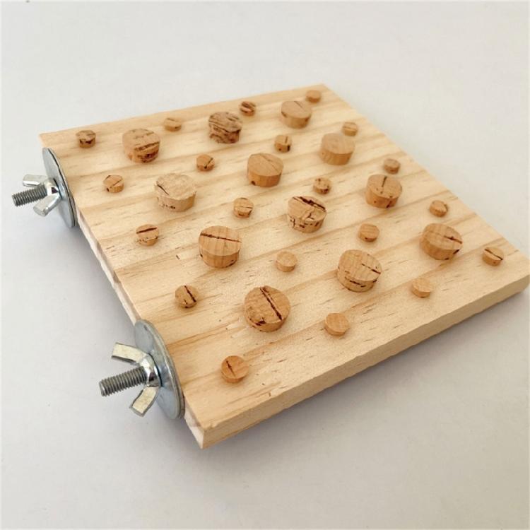 Кормушка-пазл из пробки для попугаев, игрушка для поиска еды, жердочка, игрушка для клевания птицами