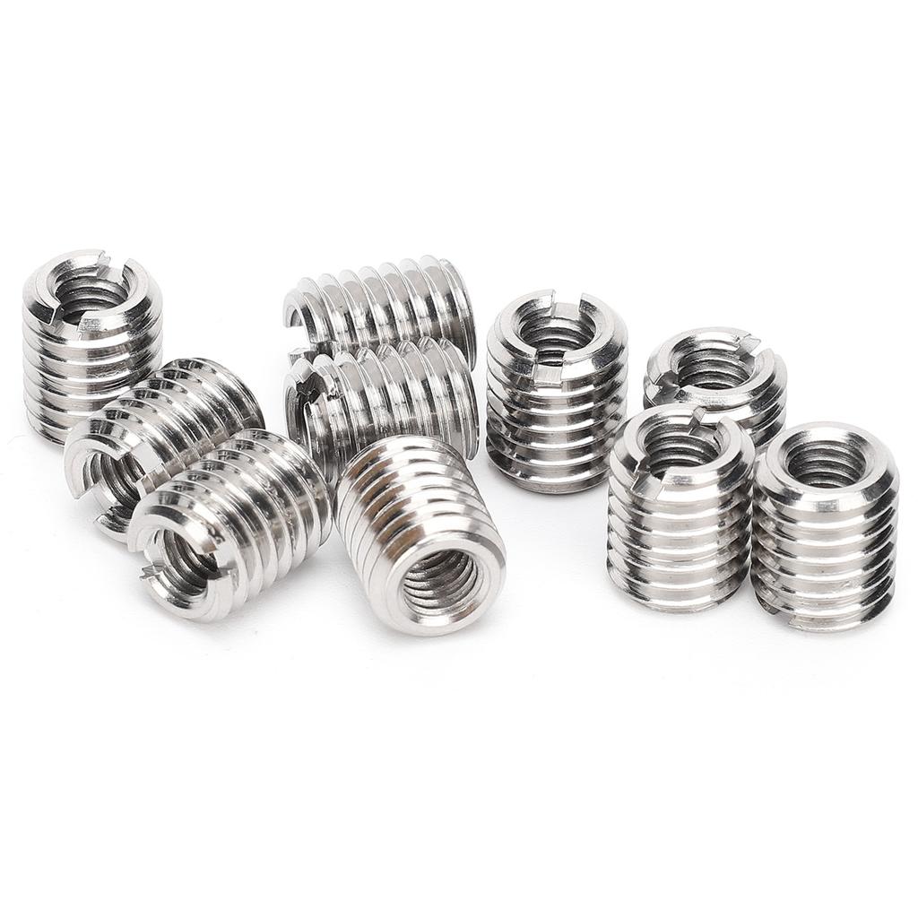 10 шт., вставная гайка, уменьшающая ремонт, инструмент для удлинения внутренней резьбы M6x1,0 и наружной резьбы M10x1,5