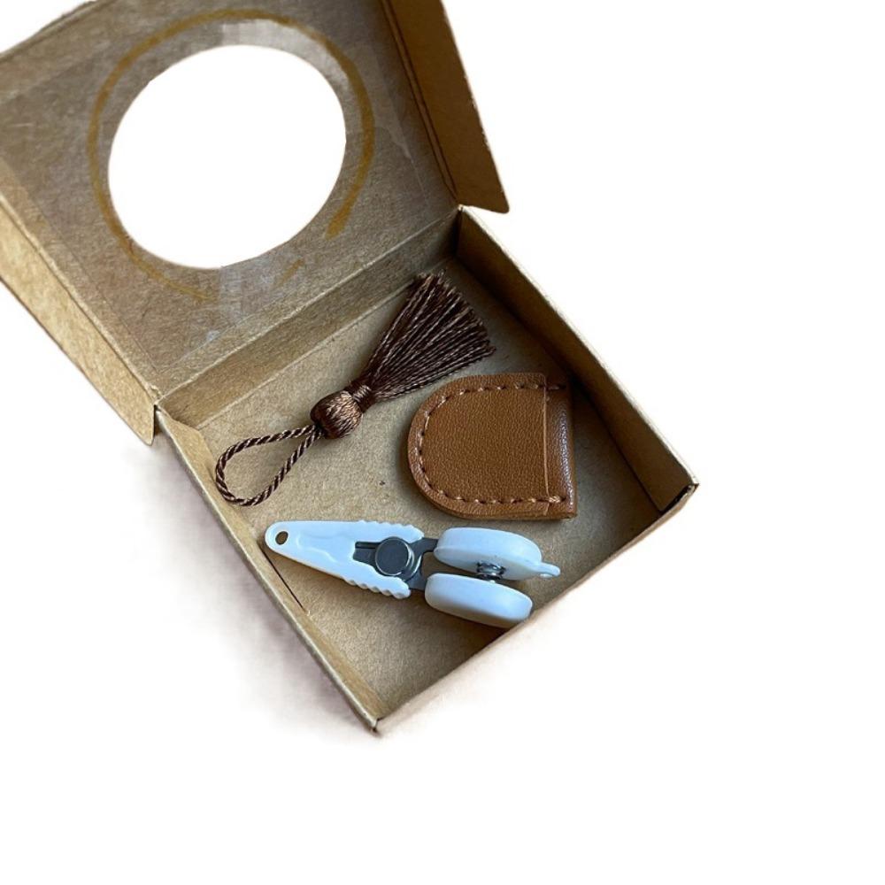 High Precision Art Mini Scissor Protective Cover Spring Yarn Scissors Embroidery Work