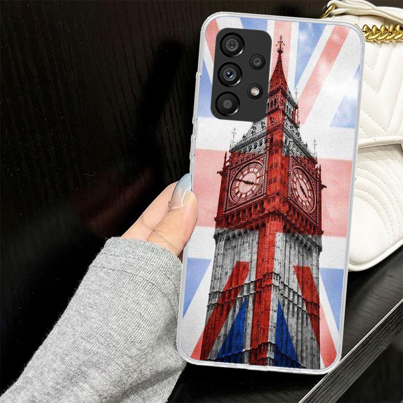 Чехол с флагом Великобритании Union Jack для Samsung Galaxy A52 A42 A32 A22 A12 A51 A50 A02S Чехол для телефона A41 A31 A21S A40 A30S A20E A10S
