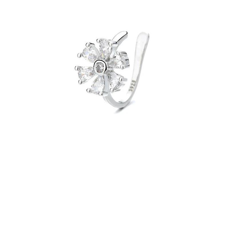 1 шт. Очаровательные Клипсы-Серьги Линия Цирконов Ear Cuff Без Прокола Серьги Украшения