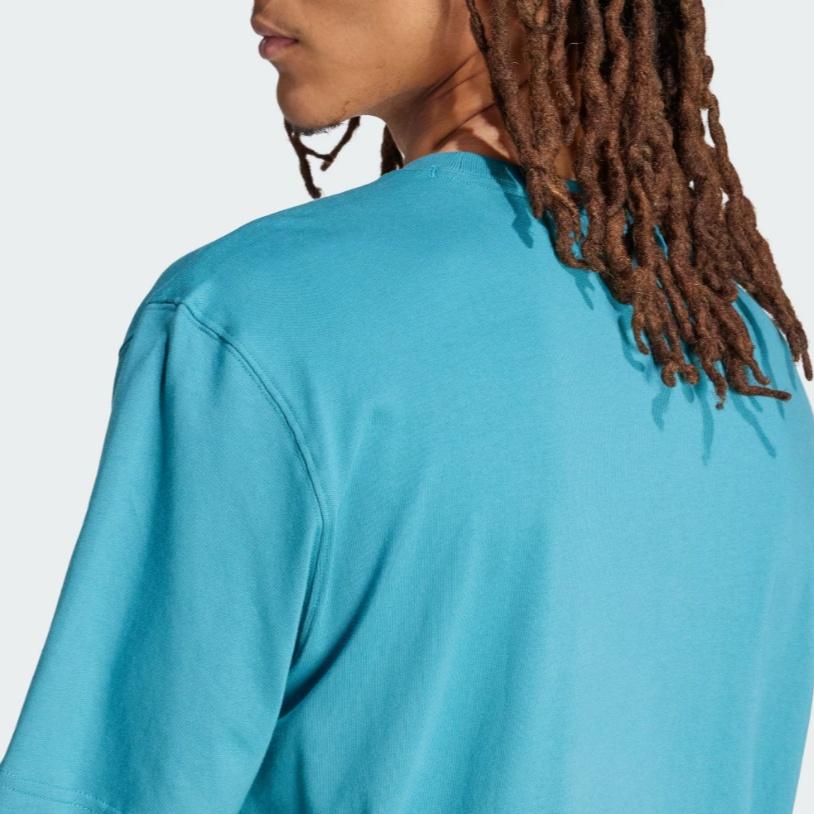 adidas Sunset Graphic T-shirt Asia Sizing 'Teal' Men's JF2856