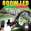 800 Вт светодиодный супер яркий налобный фонарь Long Shot 3500M перезаряжаемый налобный фонарь с зумом лампа для ночной рыбалки