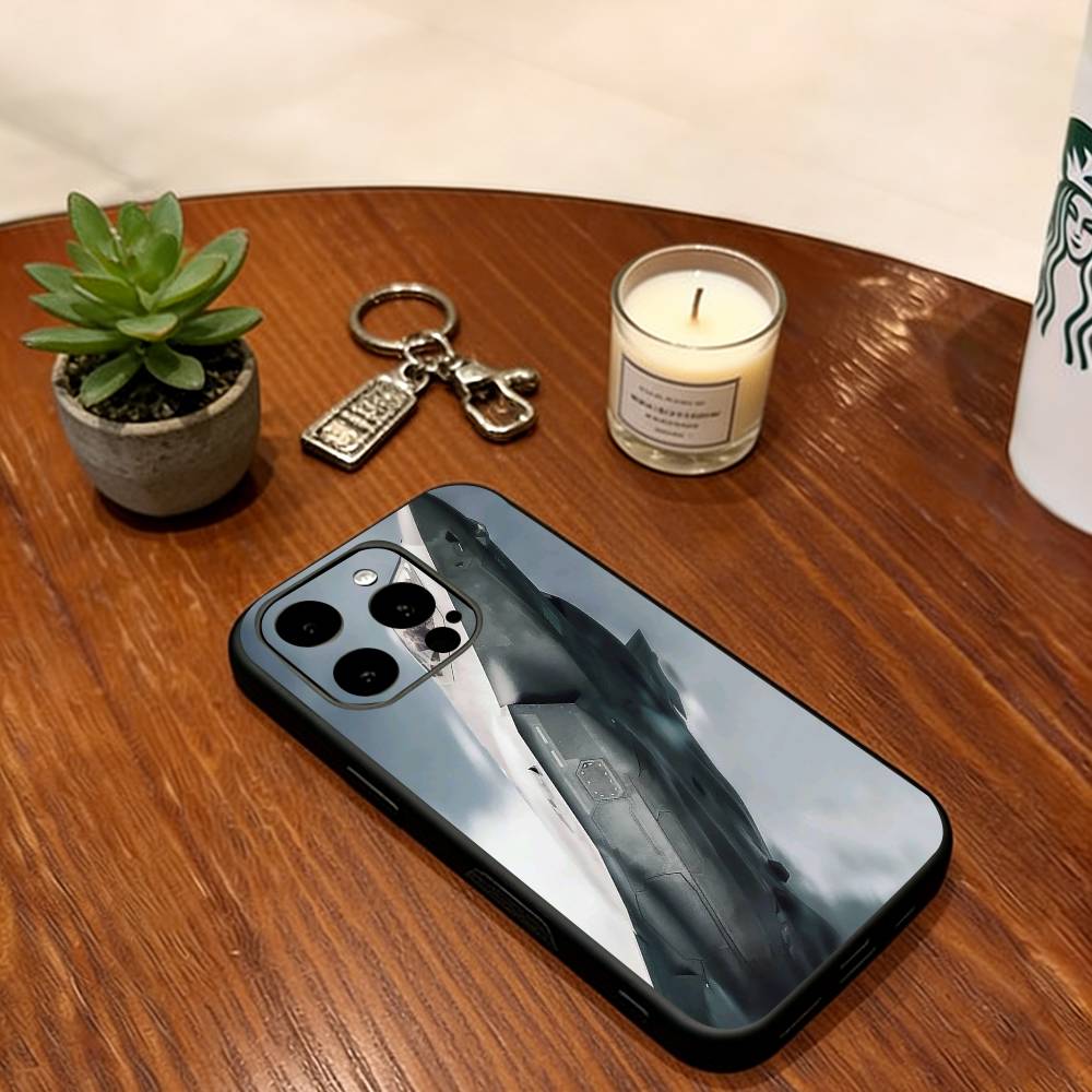 Истребители взлетают Чехол для телефона Для iPhone 17,16,15,14,13,12,11 Plus,Pro Max,XS,Мягкий силиконовый Черный чехол