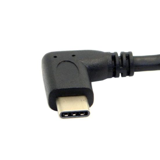 20cm USB 3.1 Type C Male To Female 90 Degree Right Angled Extension Data Cable