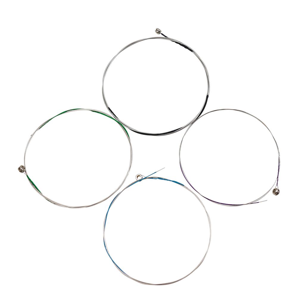 Universal Violin Fiddle String Strings Full Set (E A D G) Steel Core Nickel Silver Wound with Nickel Plated Ball End