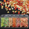 2G/Maple Leaf Nail Enhancement Sequins Autumn Mixed Size Colored Leaf Shaped PET Thin Sheet Nail Decoration Accessories