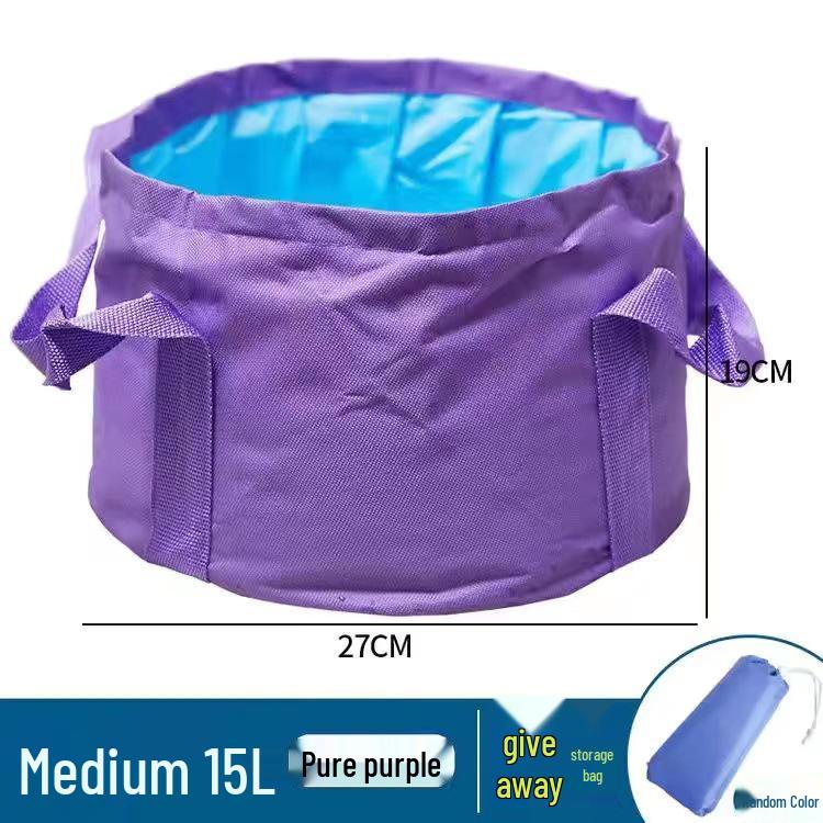 Складная дорожная ванночка для ног: Портативный таз для замачивания ног, умывания лица и стирки. Идеально для дома и улицы.