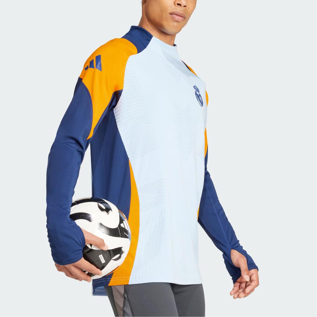 Adidas Футболка мужская Real Madrid Tiro 24 Pro Training с длинным рукавом, ярко-синяя IT5137