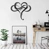 Unique Infinity Heart Wall Decor - Love Sign Plaque Art with Geometric Design - Stylish and Modern Wall Decor for Home, Bedroom