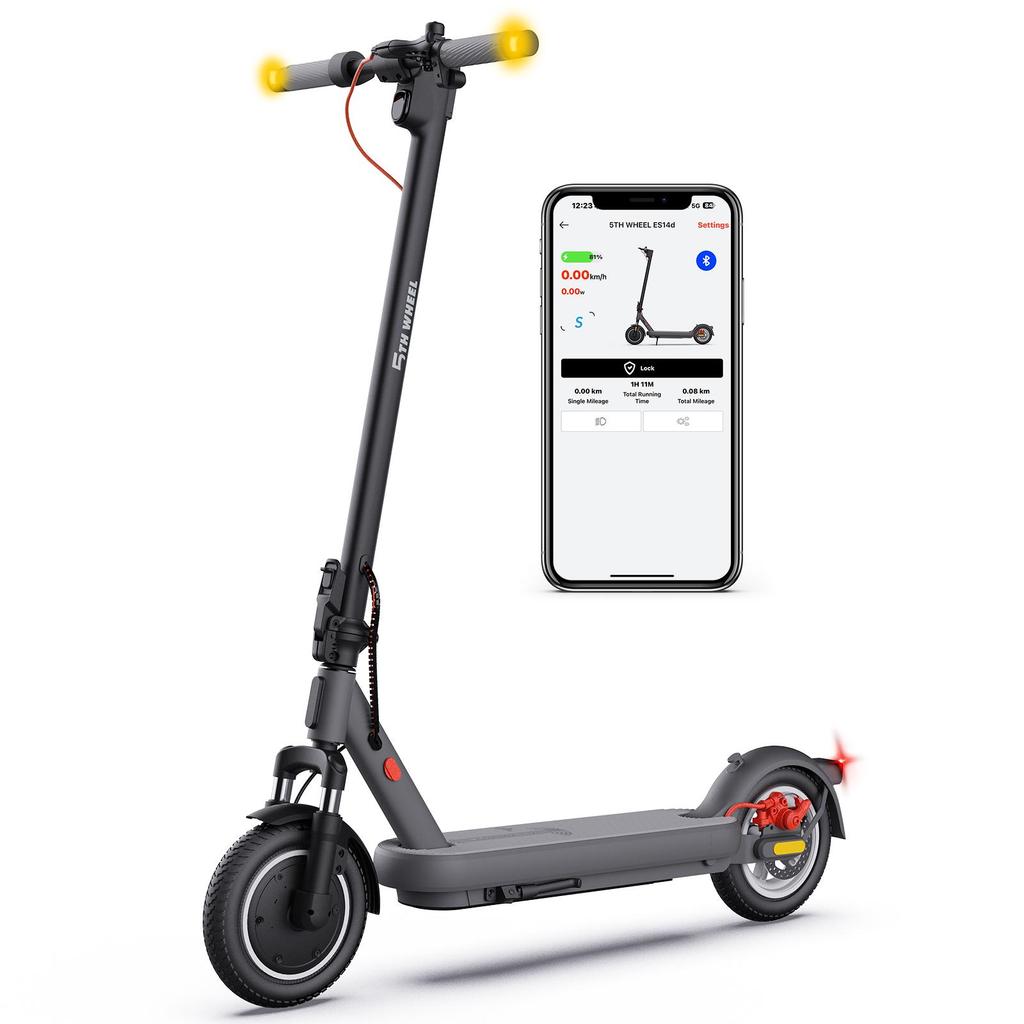 5TH WHEEL ES14 With ABE Certification E-Scooter 10 Inch Road Tire 400W Motor 48V7.5Ah Battery Urban Commuting Electric Scooter