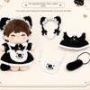 Bow Skirt Outfit Doll Clothes Cat Tail Cotton Doll Clothes Mini Maid Dress  DIY Gift Toys