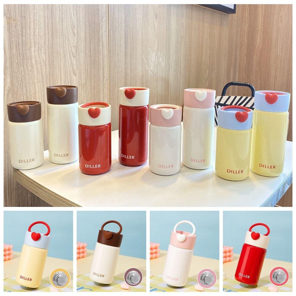 With Handle Portable Vacuum Flask Drinking Kettle Thermal Water Bottle  Outdoor Sports