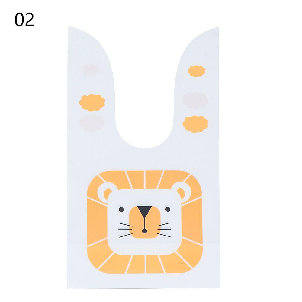 10 шт. Милые товары для вечеринки Пакет для печенья с кроличьими ушками Пакеты для печенья с кроликом Пакет для конфет с пасхальным кроликом