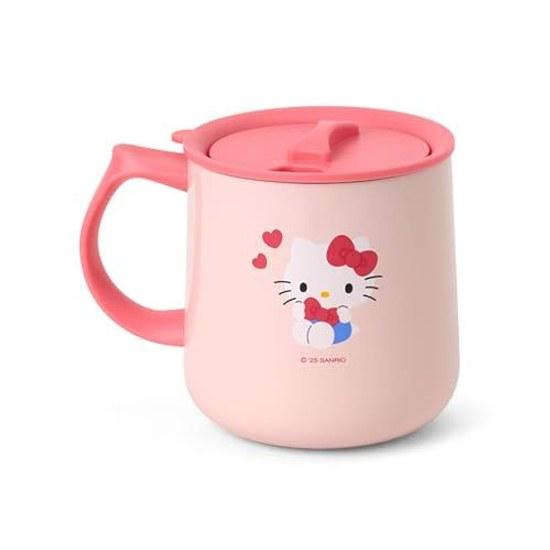 Sanrio Stainless Steel Mug Lid Hello Kitty Body Copper (Acrylic Resin Coating) (Drinking Opening)Handle Polypropylene PackingBottom Silicone Rubber