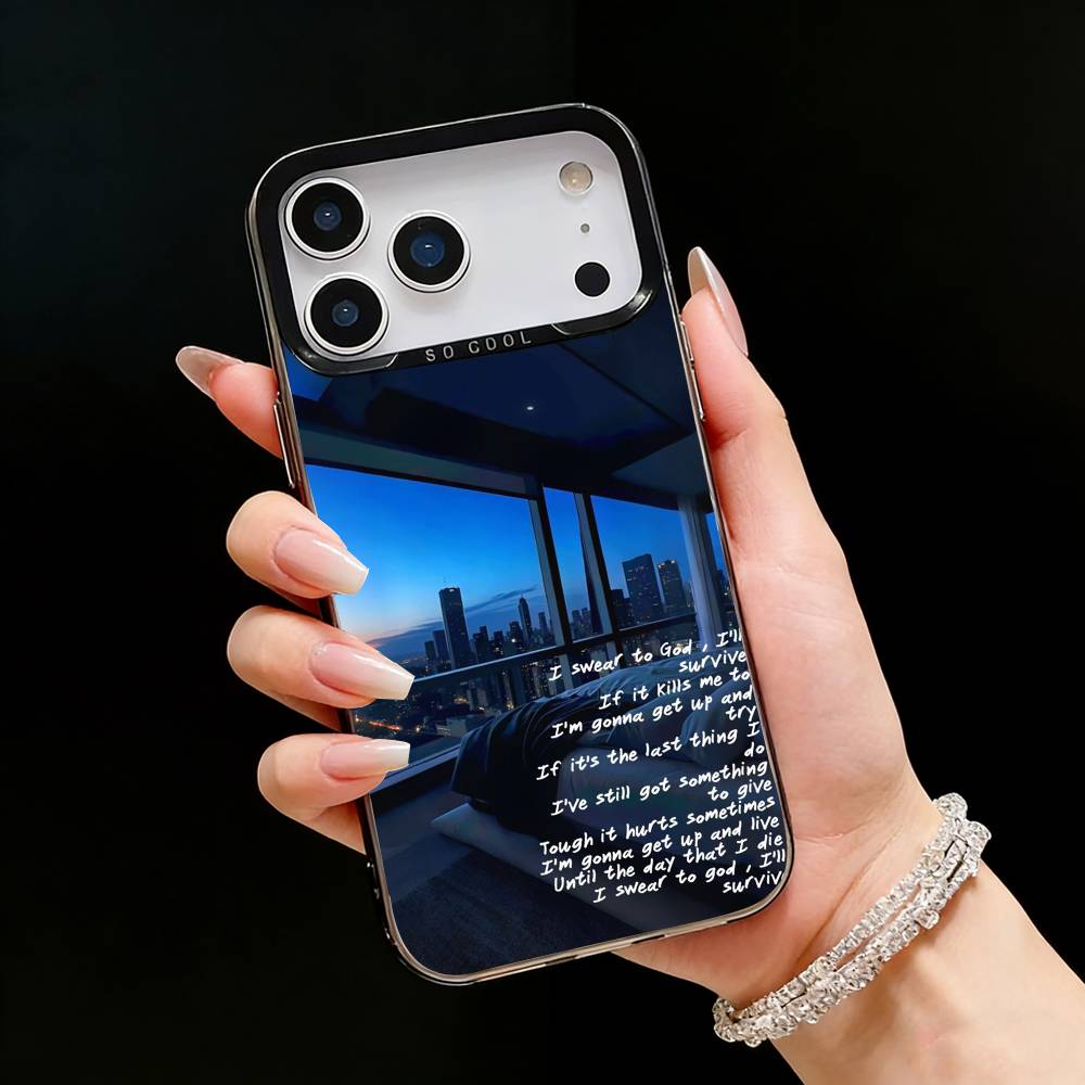 Чехол для телефона S-Survive Lewis C-Capaldi для iPhone17, 16, 15, 14, 13, 12 Pro Max Черный Конфетный Матовый Ударопрочный Чехол